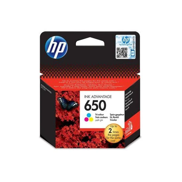 HP 650 CZ102AE KARTUS RENKLI (1516/2545/2645/4645) ürün görseli 1