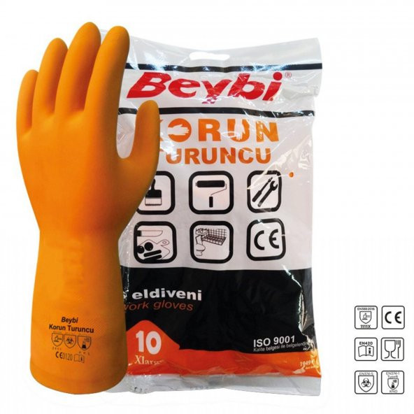 Beybi Korun Turuncu İş Eldiveni No:10 ürün görseli 1