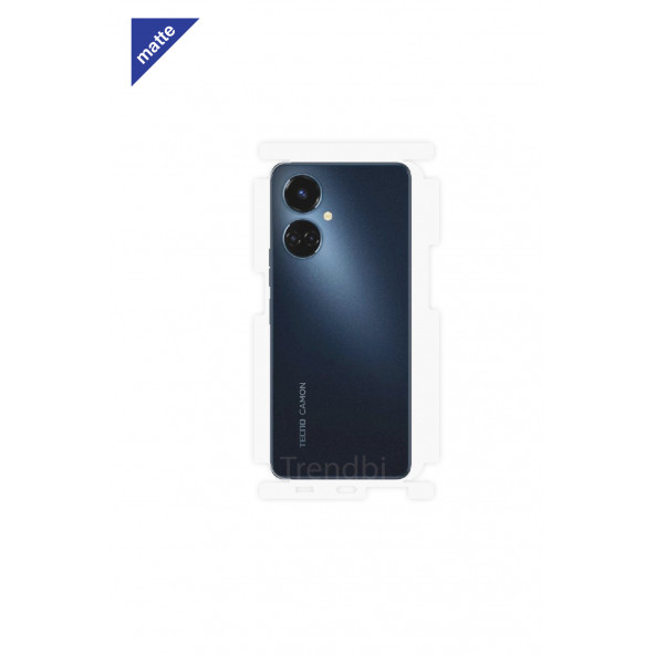 TECNO CAMON 19 MAT ARKA VE YAN KORUYUCU POLİÜRETAN FİLM ürün görseli 1