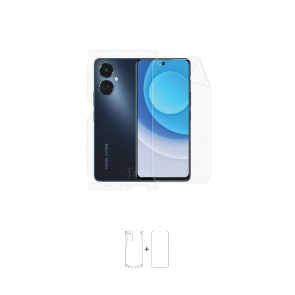 TECNO CAMON 19 ÖN,ARKA VE YAN 360 DERECE TAM KAPLAMA FULL BODY KORUYUCU POLİÜRETAN FİLM ürün görseli 1