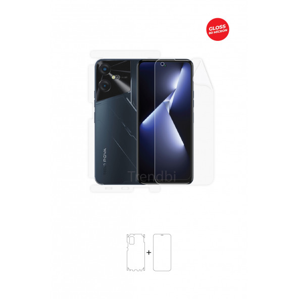 TECNO POVA NEO 3 ÖN,ARKA VE YAN 360 DERECE FULL BODY KORUYUCU TPU FİLM ürün görseli 1