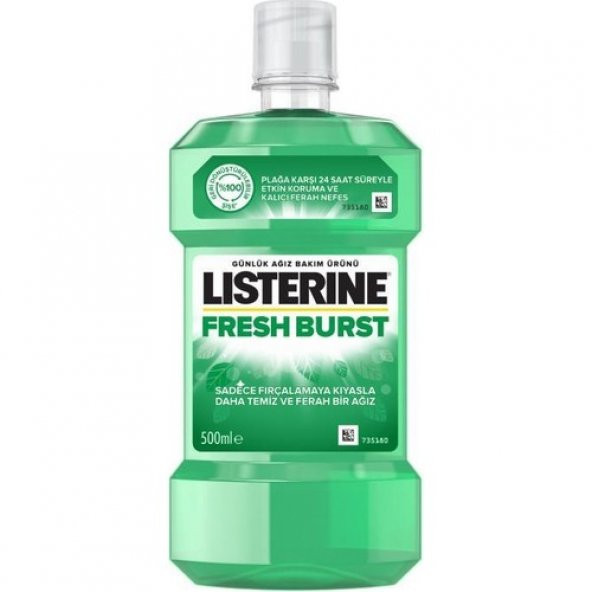 Listerine Fresh Burst Ağız Bakım Suyu 500 ml ürün görseli 1