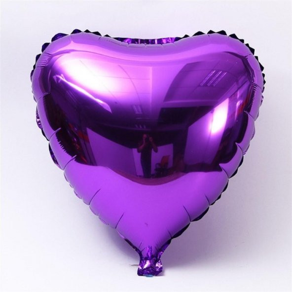 Kalp Mor 18 inç Folyo Balon ürün görseli 1