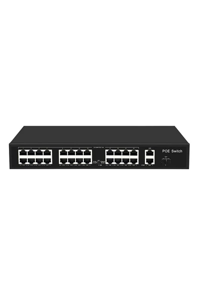 OEM 24 Port 10/100 Poe Swıtch 2 Up Lınk 1 Sfp Girişli 300w ürün görseli 1