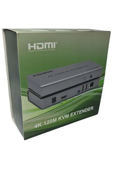 Hdmı Extender Kvm 120mt Cat6 Hdmı Dönüştürücü Usbli - BM-125 - THE-4120 ürün görseli 1