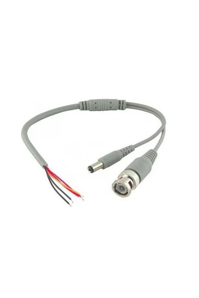 Kablolu Hazır Bnc Konnektör Dc Power Jak Cctv Y Kablo 20 Adet ürün görseli 1
