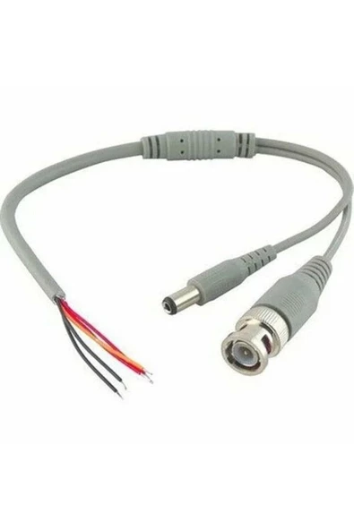 10 adet Hazır Kablolu Bnc Konnektör Dc Power Jak Cctv Y Kablo ürün görseli 1