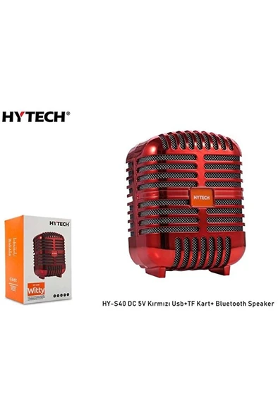 Hy-s40 Dc 5v Bluetooth Speaker Kırmızı Usb Tf Kart ürün görseli 1