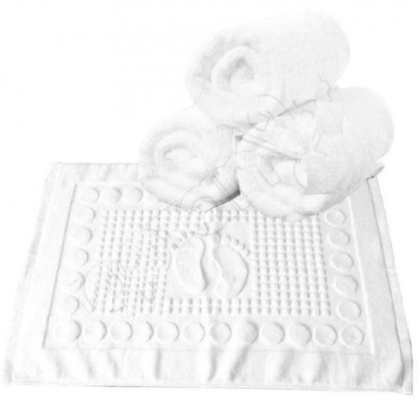 48 Adet Otel Banyo Ayak Havlusu 100 Pamuk 250 Gram 50×70 Cm ürün görseli 1