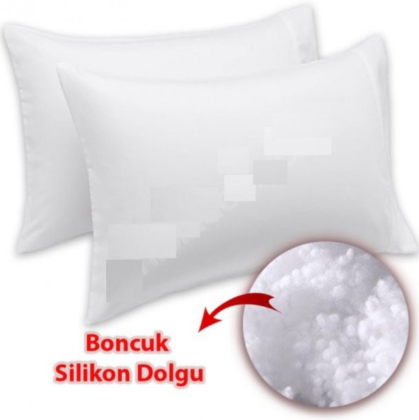 20 Adet Otel Tipi Boncuk Silikonlu Yastık Akfil 63 Tel Dokuma 100 Pamuk 50x70 Cm ürün görseli 1