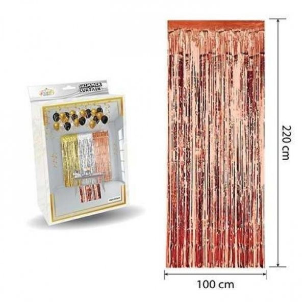 Metalize Rose Gold Arka Fon Süsü ürün görseli 1