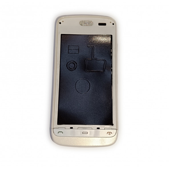 Nokia C5-03 Kasa Kapak Tuş Takımı C5-03 Uyumlu Beyaz Renk Orta Kasa Ön Kapak Arka Kapak Tuş Takımı ürün görseli 1
