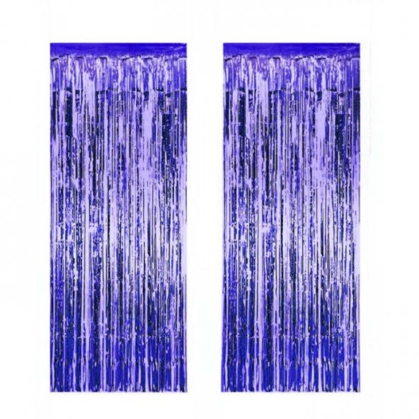 Metalize Lacivert Arka Fon Süs 100x230 cm ürün görseli 1