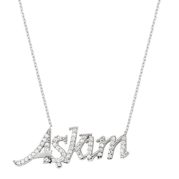 925 Ayar Gümüş Aşkım Gümüş Kolye ürün görseli 1