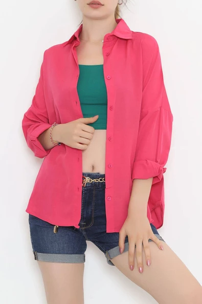 Salaş Gömlek Fuşya - 293.1247. - Resim 2