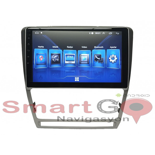 Smartgo Dragon Skoda Octavia 2007-2012 10 inç 4-64 GB PRO Android Carplay Multimedya - Resim 2