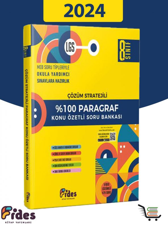 Fides 8.Sınıf 100 Paragraf Konu Özetli Soru Bankası ürün görseli 1