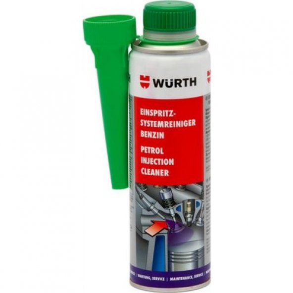 Würth Benzin Yakıt Sistemi Ve Enjektör Temizleyici 300ml 354348 ürün görseli 1
