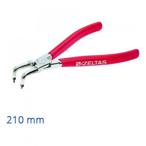 İzeltaş Pense İç Segman Yaysız Eğri 210 mm ürün görseli 1