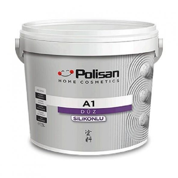 Polisan A1 Silikonlu Dış Cephe Boyası Düz Beyaz 7.5 Lt ürün görseli 1