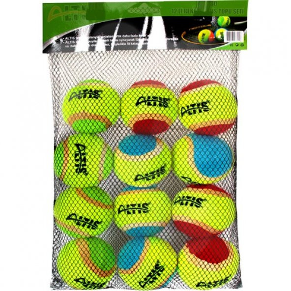 Altis Tp-200 Tenis Topu Renkli 12Li ürün görseli 1