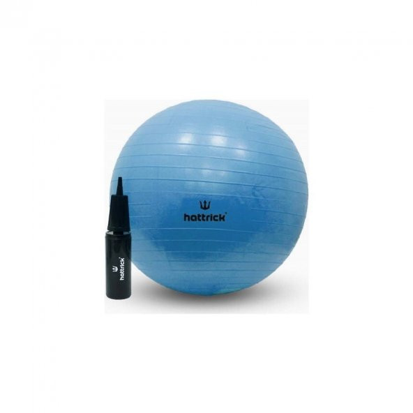 Hattrick Hb55 Pilates Topu 55 cm + Pompa Mavi ürün görseli 1