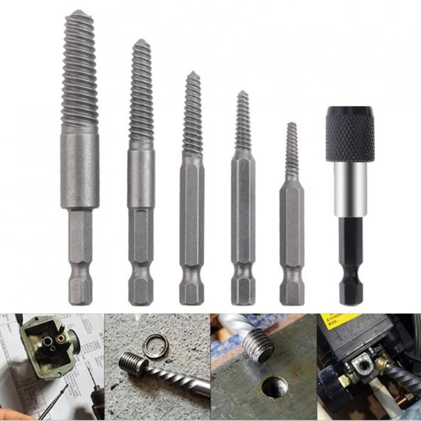 Trendyapimarket 5405 Bits Saplı Hasarlı Vida Sökücü 6 Parça - Resim 4
