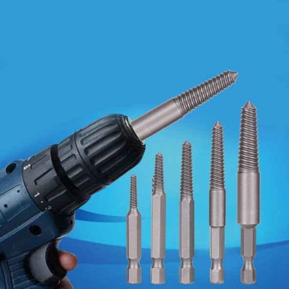 Trendyapimarket 5405 Bits Saplı Hasarlı Vida Sökücü 6 Parça - Resim 6