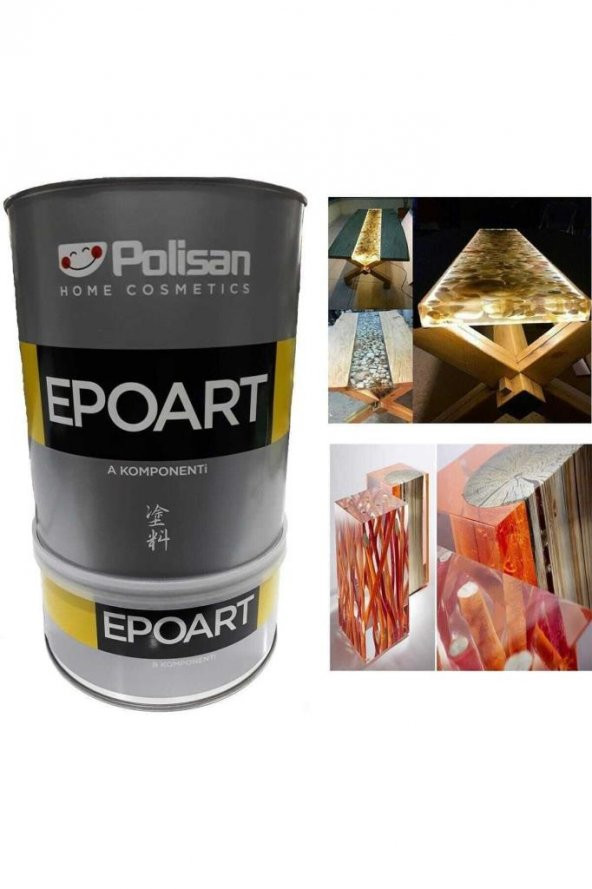 Polisan Epoart Şeffaf Epoksi Reçine Döküm Tipi A Kompenant 800 gr. ürün görseli 1