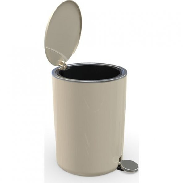 Primanova M-E66-09 Lenox Pedallı Çöp Kovası Bej 5 Lt ürün görseli 1