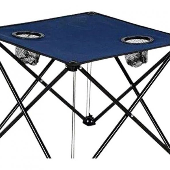 Trendyapimarket Katlanır Kamp Masası Lacivert 47cm - Resim 3