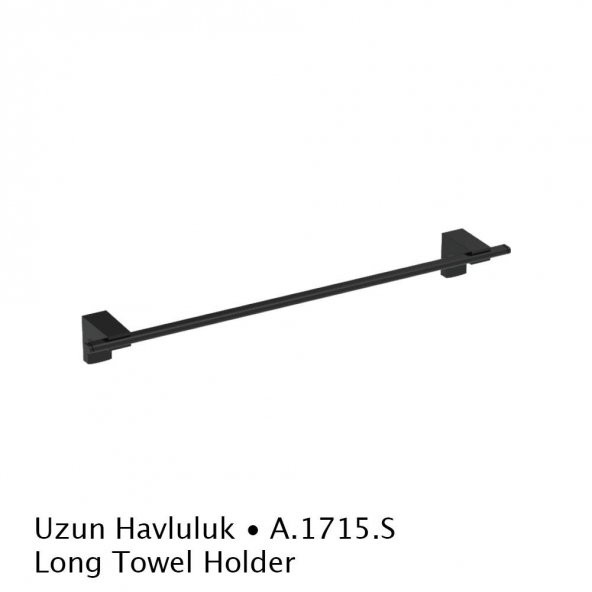 Duxxa Deppot F1 Mat Siyah Uzun Havluluk A.1715.S ürün görseli 1