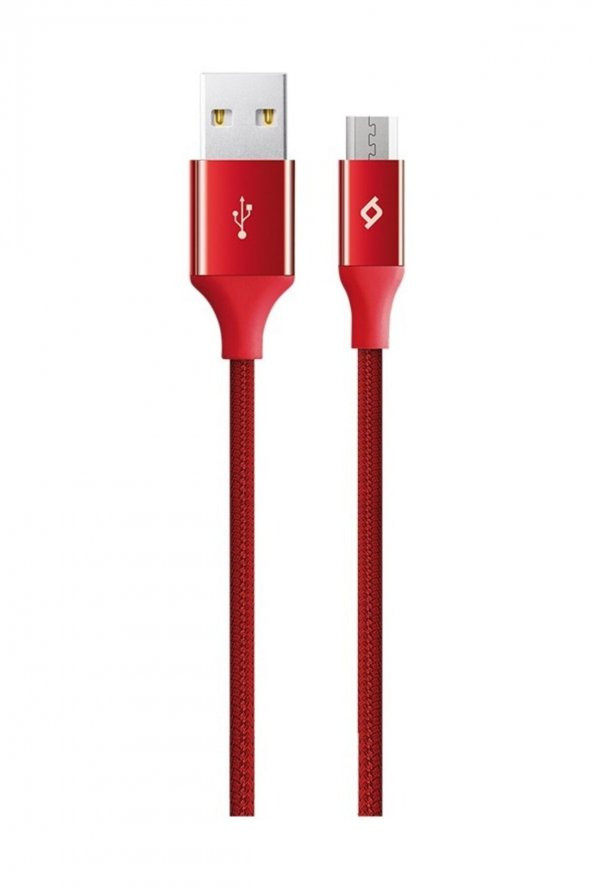 Ttec 2DK11K Alumi Cable Micro USB Şarj Kablosu Kırmızı ürün görseli 1