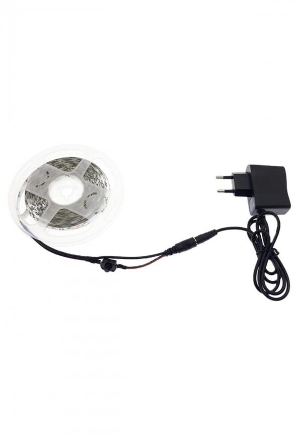 Mutfak Tezgah Üstü Için 5 m Beyaz Şerit Led12v Adaptör Tak Çalıştır Aç Kapa Anahtar ürün görseli 1