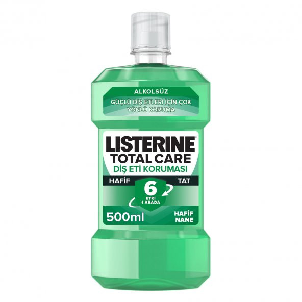 Listerine Diş Ve Diş Eti Koruması Hafif Tat Alkolsüz Ağız Bakım Suyu 500x2 1000 Ml ürün görseli 1