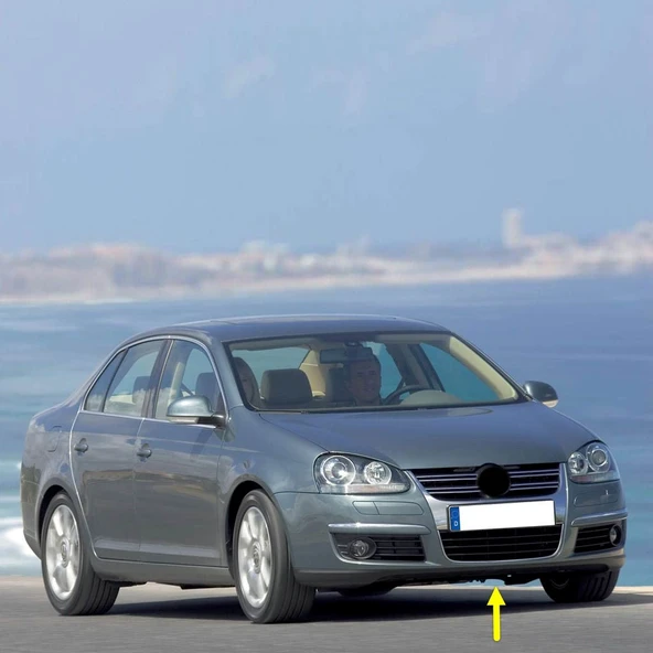 VW Jetta 2006-2010 Ön Tampon Alt Spoyler Plastik 1K0805903B ürün görseli 1