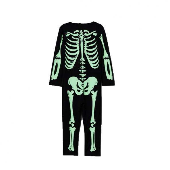 Halloween Çocuk İskelet Fossorlu Kostüm 3-4 Yaş ürün görseli 1