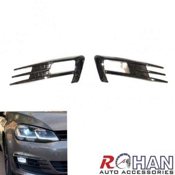 Volkswagen Golf 7 Gtı Model Sis Farı Çerçeve Kaplama Pıano Black ürün görseli 1