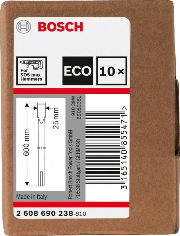 Bosch Sds Max Eko Yassı Keski 600mm - Resim 2