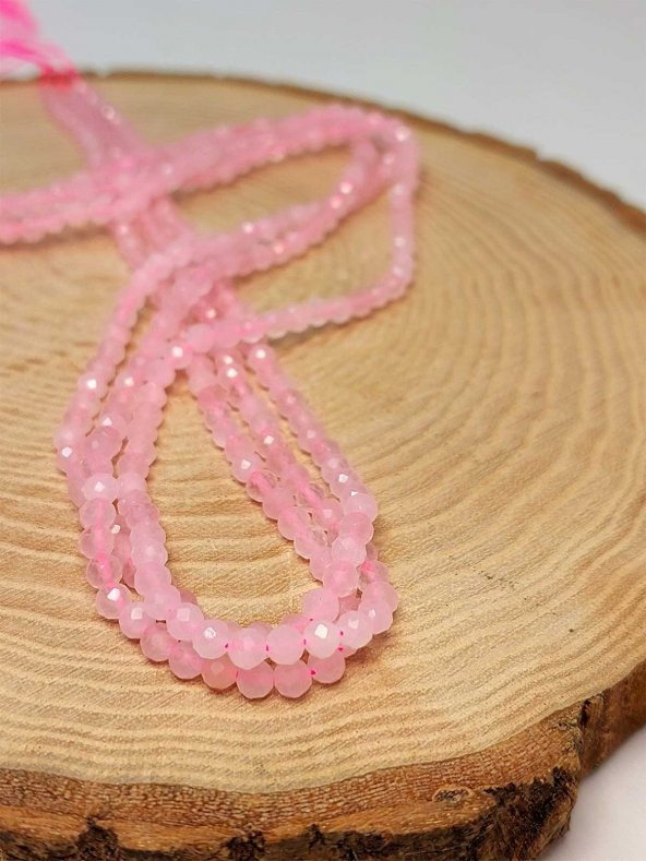 Pembe Kuvars Taşı Dizi 3mm (41245) ürün görseli 1
