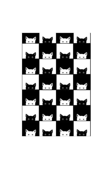 Black-White Djt. 40x60 Banyo Paspası 0400 01 ürün görseli 1