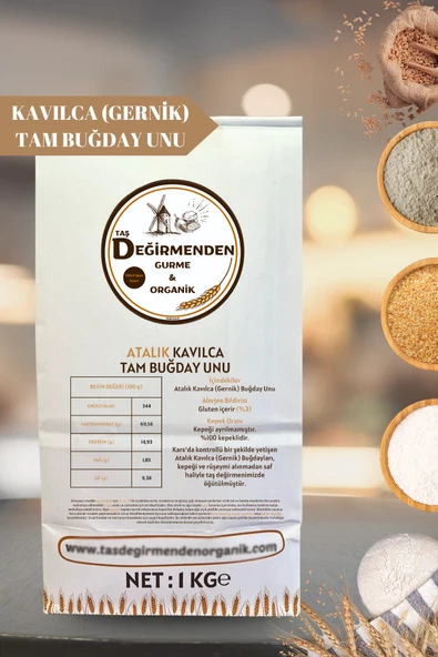 Kavılca Gernik Tam Buğday Unu - 1 Kilo - Resim 2