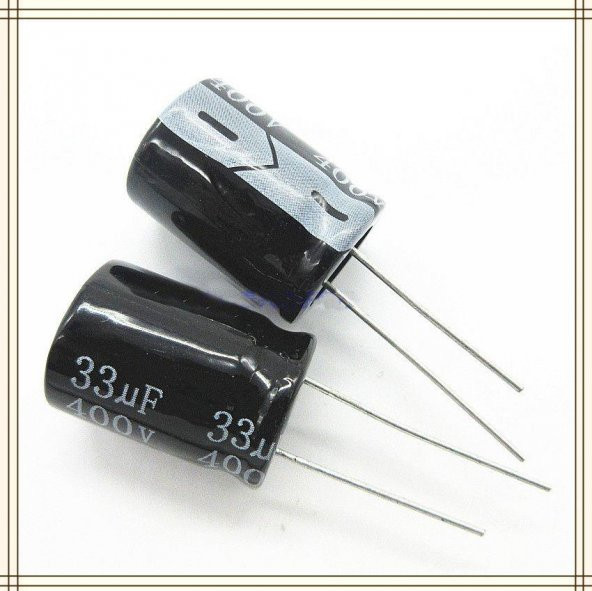 33uF 400V Elektrolit Kondansatör ürün görseli 1