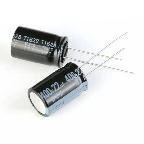 22uF 400V Elektrolit Kondansatör ürün görseli 1
