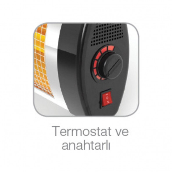 Mimsan Minisan SR-2600 Elektrikli Soba Infrared Isıtıcı Mimsan ürün görseli 1