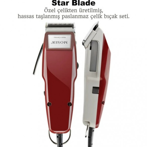 Moser 1400-0050 Saç Sakal Kesme Makinesi Tıraş Makinesi Moser ürün görseli 1