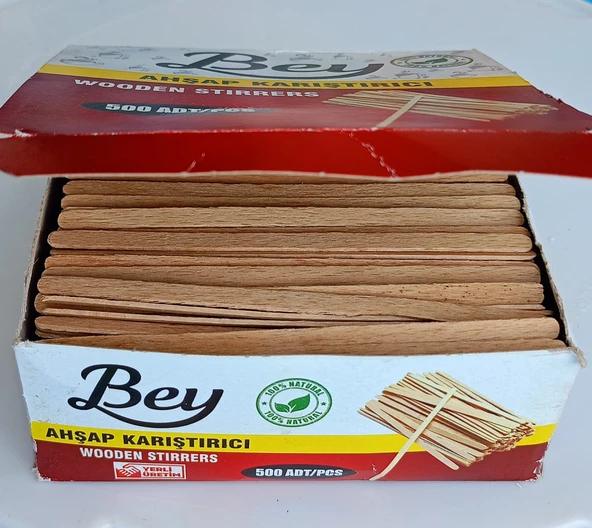 Ahşap Karıştırıcı Tahta Kaşık 500 lü 11 cm ürün görseli 1