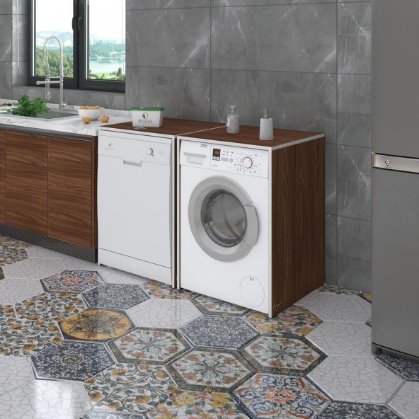 Kenzlife çamaşır&kurutma&bulaşık makinesi dolabı naumkare cvz 90*140*60 kapaksız arkalıksız ürün görseli 1