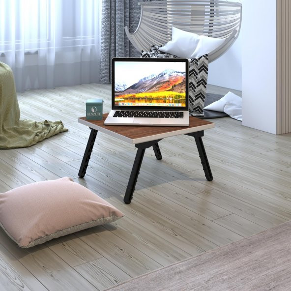 Kenzlife laptop dizüstü bilgisayar sehpası tankutay cvz 20*39*39 yemek sofra siyah ayak ürün görseli 1