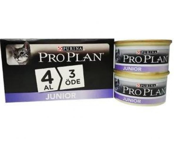 Pro Plan Junior Tavuklu Yavru Kedi Konserve 85gr 4 Al 3 Öde - Resim 2